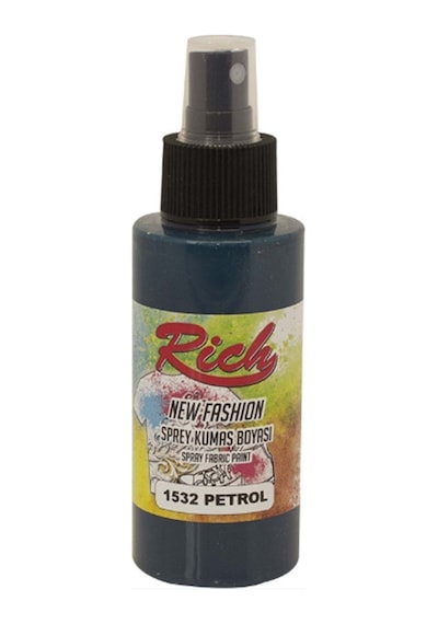 Spray Kumaş Boyası Petrol Yeşili Çok Renkli