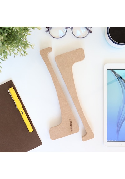 Hanwood Laptop Standı - Notebook Standı Ahşap Als1