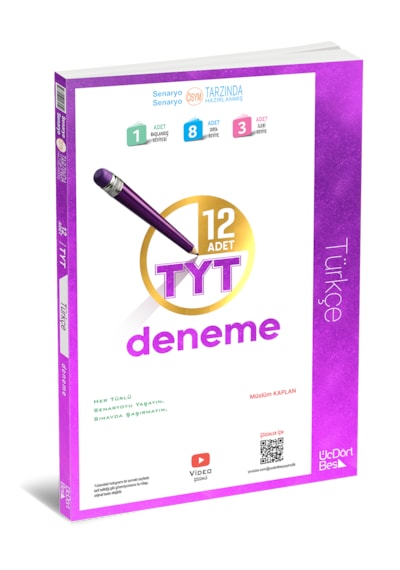 Üçdörtbeş 345 Tyt Türkçe 12 Li Deneme Güncel Baskı 2026