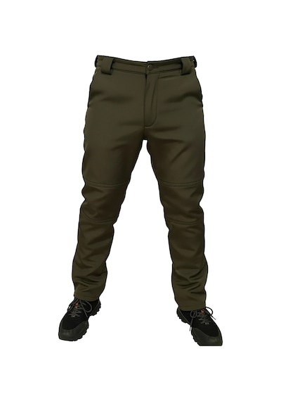 Mysia Outdoor Koyu Haki Soft Shell Pantolon İçi Polarlı Haki