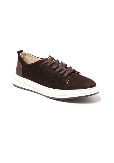 Sneaker Erkek Og-415 John May Kahve Süet-kahve Deri Kahverengi