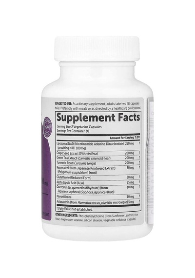 Micro Ingredients, Liposomal Nad + Ultimate, 60 Vegetarian Capsules