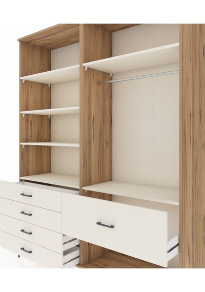 Hyperion Gardrop 6 Raflı 5 Çekmeceli Tek Askılı 176x44x221 Çam-aytaşı Aytaşı Hyperion Gardrop 6 Raflı 5 Çekmeceli Tek Askılı 176x44x221 Çam-aytaşı Aytaşı