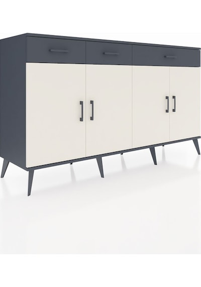 Kronos Konsol 4 Raflı 3 Çekmeceli 4 Kapaklı 176x59x99 Antrasit-aytaşı/antrasit Aytası/antrasıt - Antrasıt Kronos Konsol 4 Raflı 3 Çekmeceli 4 Kapaklı 176x59x99 Antrasit-aytaşı/antrasit Aytası/antrasıt - Antrasıt