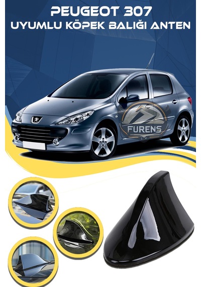 Peugeot 307 Uyumlu Oto Balık Sırtı Anten Elektrikli Köpekbalığı Balina Tavan Anteni