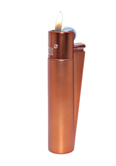 Clipper Özel Kutusunda Metal Çakmak - Koyu Rose Gold Mat Brushed Dark Rose Gold Rose