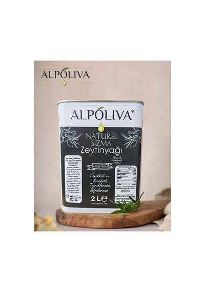 Naturel Sızma Zeytinyağı 2 Litre Karşıtarla Bahçemizden Alpoliva