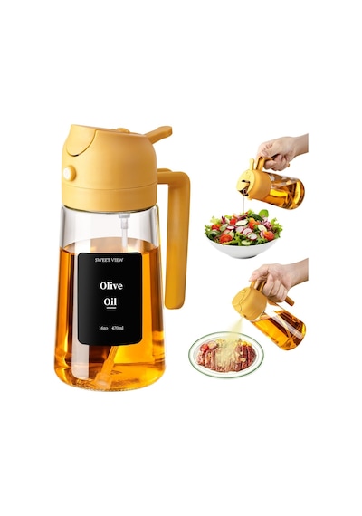 Sweet Vıew Pişirme İçin Yağ Püskürtücü 16oz/470ml Sku: Zeusb0d25zm66p 001 Siyah
