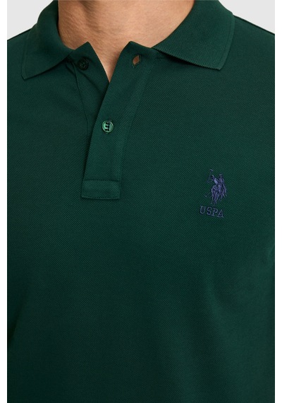 U.s. Polo Assn. Erkek Koyu Yeşil Tişört Basic 50322304-vr079 Koyu Yesıl