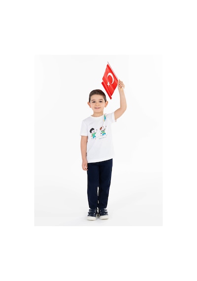 Civil Boys Erkek Çocuk Tişört 3-7 Yaş Beyaz