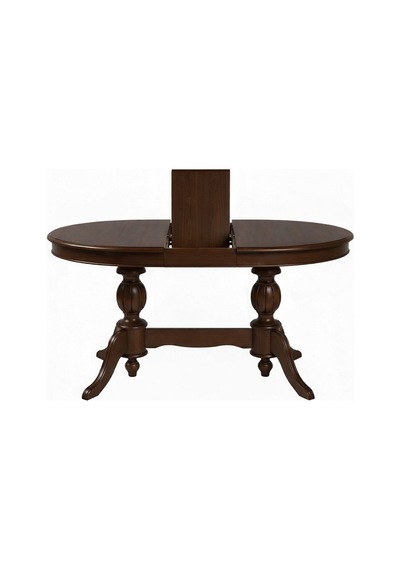 Lindon Çift Baba Ayaklı Açılır Masif Ahşap Oval Yemek Masası 100x170 Ceviz Lindon Çift Baba Ayaklı Açılır Masif Ahşap Oval Yemek Masası 100x170 Ceviz