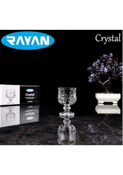 Tedar Rayan Crystal 6'lı Kahve Yanı Bardak Najmaddin 16234666