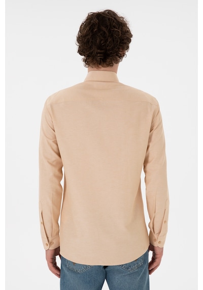 U.s. Polo Assn. Erkek Camel Gömlek Basic 50306338-vr015 Camel