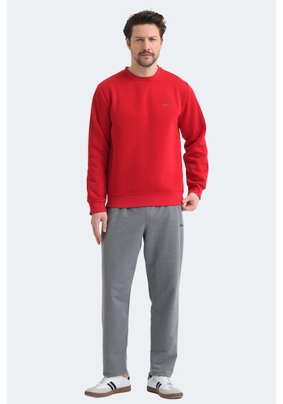 Slazenger Megar I Erkek Kırmızı Sweatshırt Kırmızı