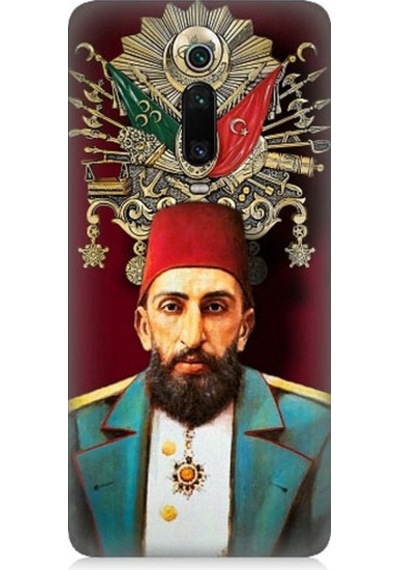 Xiaomi Mi 9t Uyumlu Osmanlı 2. Abdülhamid Han Desenli Silikon Kılıf