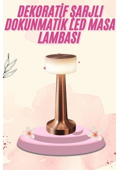 Dekoratif Masa Lambası Dokunmatik Renk Değiştirebilen Gece Lambası Karışık