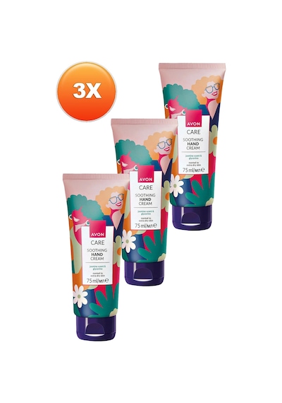 Avon Care Shimmering Gliserin İçeren Yasemin Kokulu El Kremi 3 x 75 ML