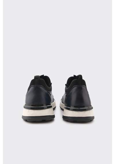 Derinet Hakiki Deri Lastik Bağcıklı Erkek Sneaker Laci Laci