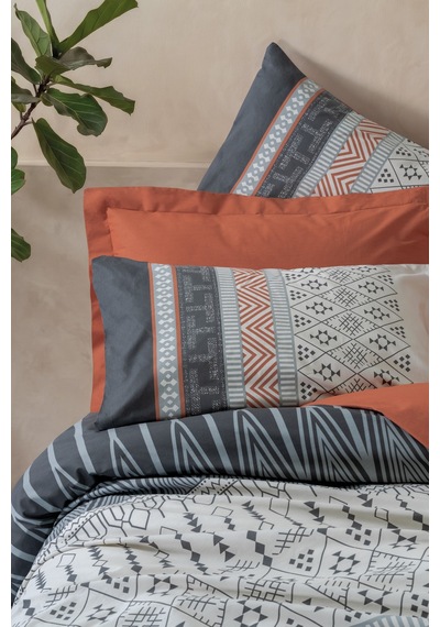 Cotton Box Toprak Tek Kişilik Nevresim Takımı Strata Tarçın