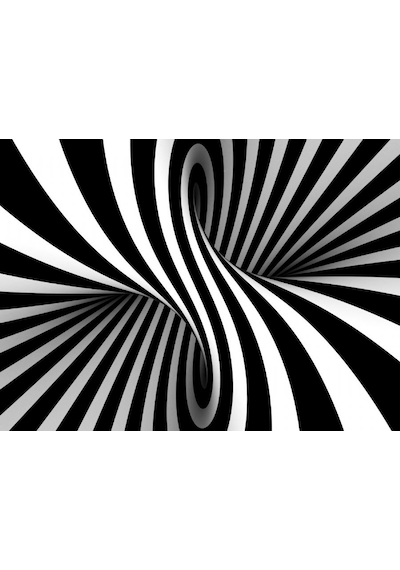 Nova Puzzle 1000 Parça Siyah Beyaz Spiral İllüzyon İmkansız Puzzle