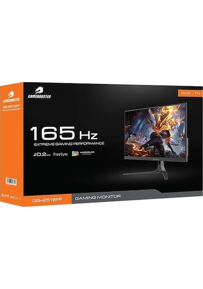 Gamebooster GB-2516FF 24.5" 0.2 MS 165 HZ Advanced TN Panel FHD Gaming Monitör