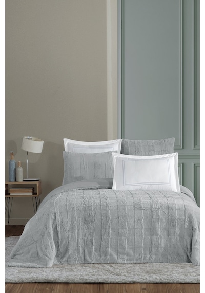 Elart Comfort Çeyiz Seti Emma Çift Kişilik 6 Parça Gri