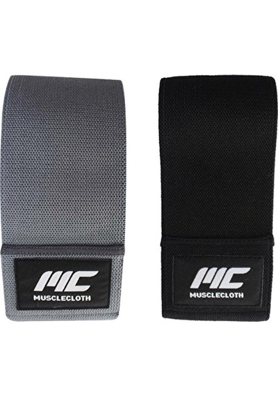 Musclecloth 2'li Loop Band Seti Sert-çok Sert Gri