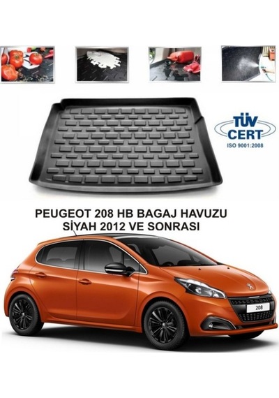 Peugeot 208 Bagaj Havuz Paspas 2012 Sonrası