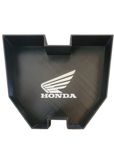 Honda Adv 350 Uyumlu Depo Kapağı Üstü Torpido Bagaj Honda Logolu Beyaz  - Siyah