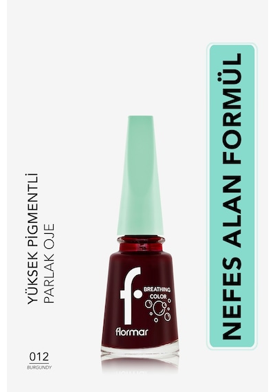Flormar Breathing Color Yüksek Pigmentli Parlak Bitişli Oje 012