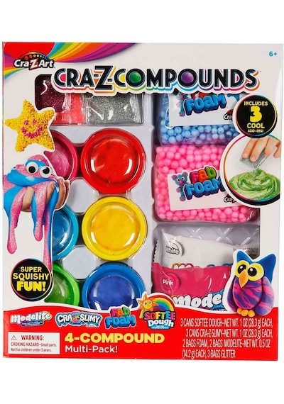 Cra-z-art Cra-z-compounds Slime Ve Oyun Hamuru Çoklu Paket Seti - 13 Parça Çok  Renkli