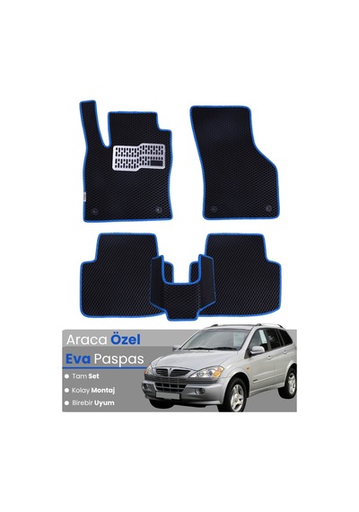 Ssangyong Kyron 2005-2014 Uyumlu Eva Paspas Tam Set Oto Paspas,araca Özel,kolay Montaj 897