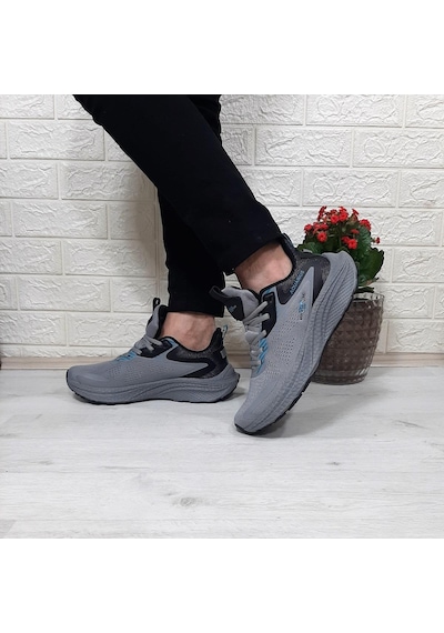 M.p 1607 Gri Yumuşak Taban Hafif Erkek Spor Ayakkabı Gri