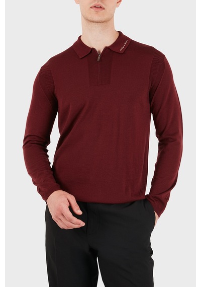 Emporio Armani % 100 Yün Slim Fit Yarım Fermuarlı Polo Yaka Kazak Erkek Polo Yaka Kazak Em006293 Af29815 U5086 Bordo Emporio Armani % 100 Yün Slim Fit Yarım Fermuarlı Polo Yaka Kazak Erkek Polo Yaka Kazak Em006293 Af29815 U5086 Bordo