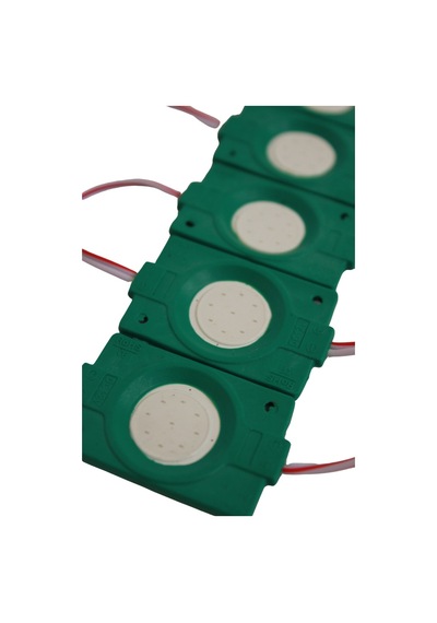 12 Volt 2.4 Watt Tekli Su Geçirmez Modül Led Yeşil (10 Adet)