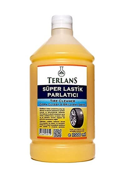 Terlans Lastik Parlatıcı 1 Litre & Uygulama Süngeri Tire Cleaner Extra Glossy