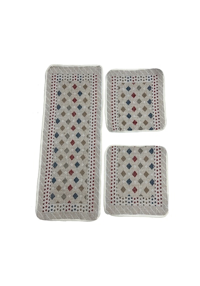 Oto Kilim 3 Parça Set Terletmez Jüt İplik Universal Minder