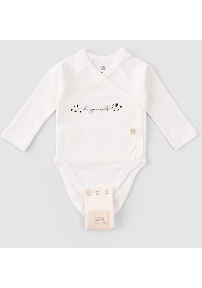 Little Gusto Organik Pamuk Bebek Body Zıbın Uzatma Aparatı 2 Adet 8,5mm 001