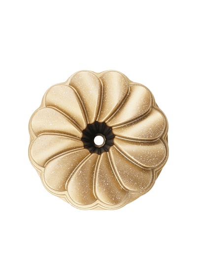 Flora Döküm Kek Kalıbı 26cm Gold Gold