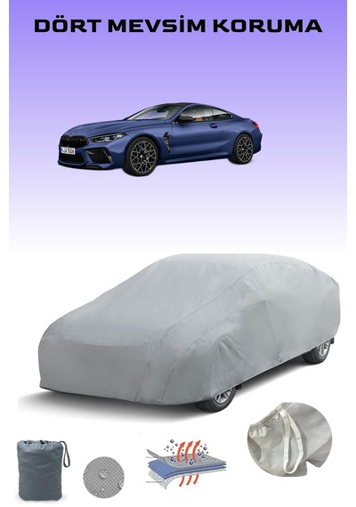 Bmw M8 Coupe Uyumlu Araba Brandası, Oto Branda, Araba Çadırı, Su-güneş Geçirmez Gri