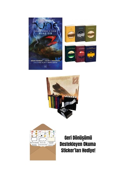 Dune Grafik Roman: 2. Kısım Muad Dib + Dune Takım Set + Dune Serisi Kutu Set 6 Kitap Ciltli