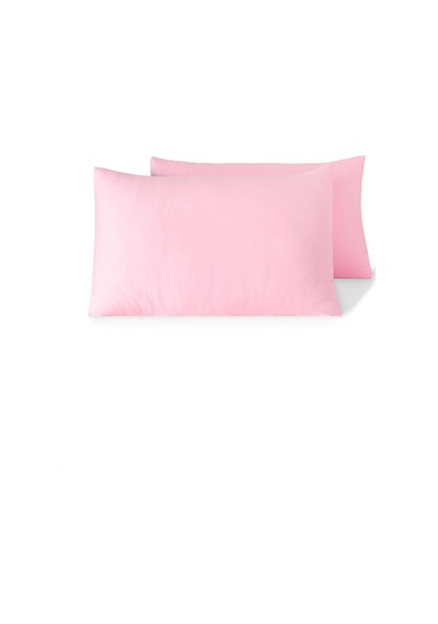 Soley Jersey %100 Pamuk Premium 2'li Yastık Kılıfı Seti Pembe