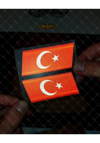 Bay Etiket Rfhlm64 Reflektif Ay Yildiz Sticker Simetrik 2Li Set