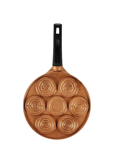 Serenk Fun Cooking Gülen Yüz Alüminyum Döküm Granit Kaplama Panke
