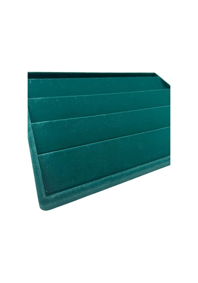 Cezayir Model Süet Kumaş Yeşil Renk 34/24 Cm Enine Küpe Standı