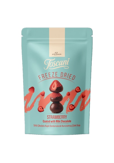 Toscanı Freeze Dondurulmus Çılek Sütlü 60 G