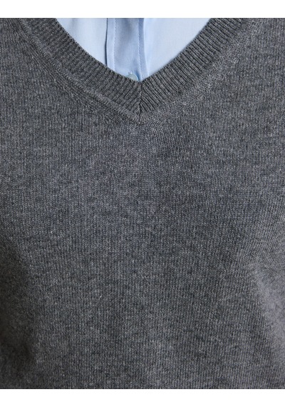 Pierre Cardin Gri Melanj Regular Fit Kazak 50331419-vr086