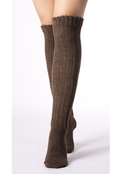 Socks Slouch 3 Çift Kadın Tozluk Dizüstü Dizaltı Kışlık Yünlü Kalın Yumuşak Çizme Bot Çorap Çok Renkli