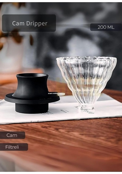 Cam Dripper Ayarlanabilir Filtreli Kahve Çekirdeği Ayrıştırma 200 Ml