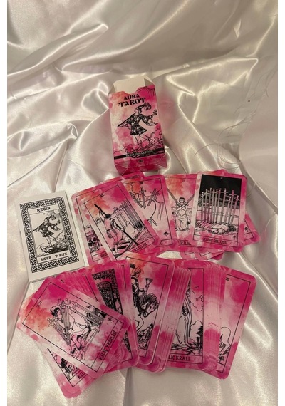 Auro Tarot Orjinal Tarot Kart Aura Tarot Destesi Ve Kitabı Pembe